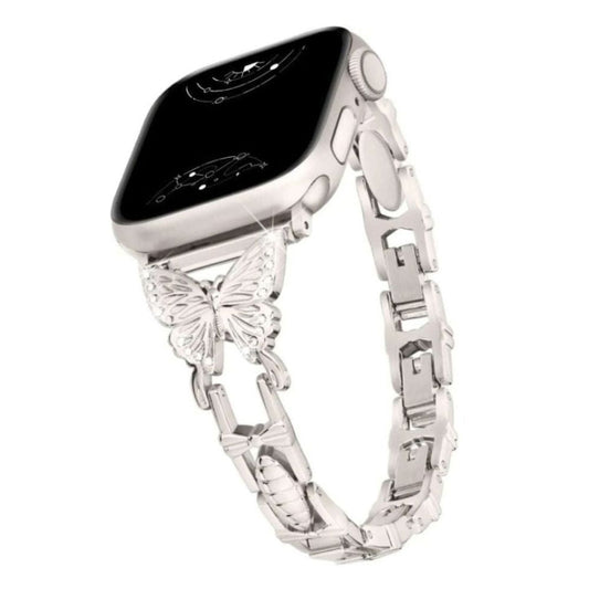 Amabilis Diamond Butterfly Stainless Steel Band - Astra Straps