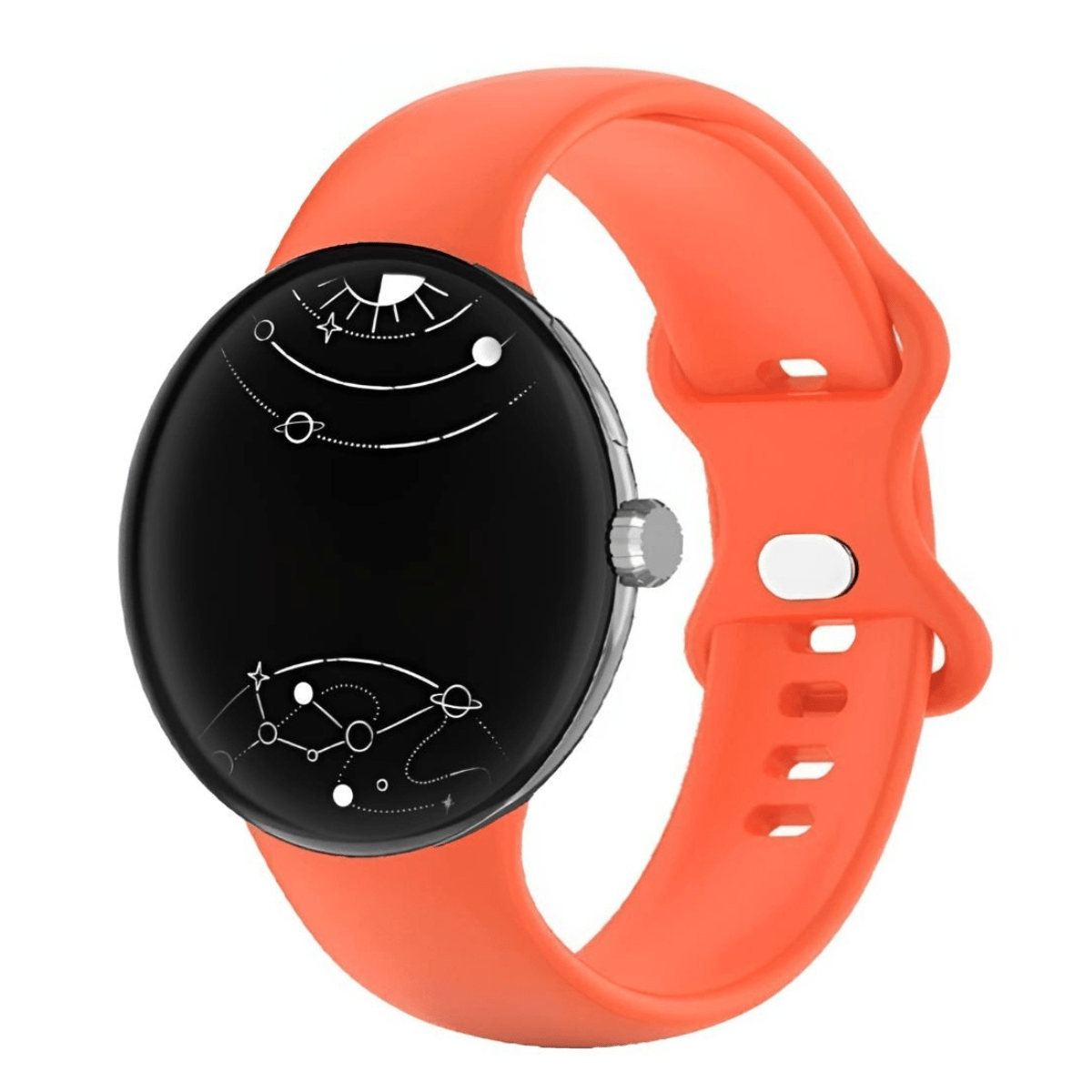 Amavi No Gap Silicone Sports Band For Google Pixel Watch - Astra Straps