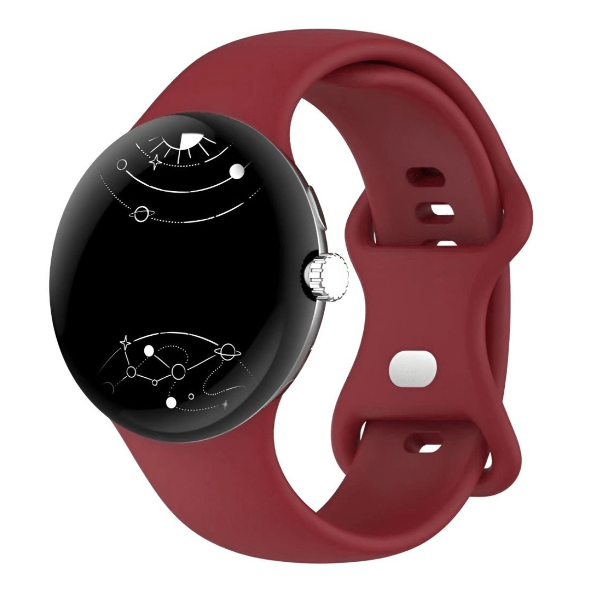 Amavi No Gap Silicone Sports Band For Google Pixel Watch - Astra Straps