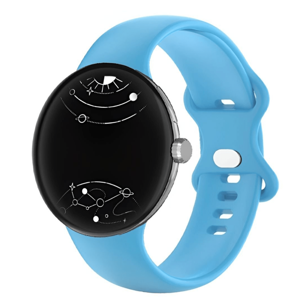 Amavi No Gap Silicone Sports Band For Google Pixel Watch - Astra Straps