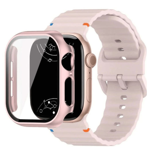 Attollo Silicone Sports Band With Glass Case - Astra Straps