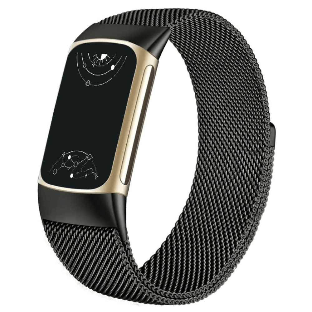 thumbnail image 2 of EEZSEVEN Milanese Loop Metal Band For Fitbit Charge 5 - Stainless Steel Magnet 2 of 6