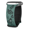 Lepida Engraved Butterfly Silicone Band
