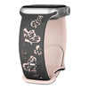 Lepida Engraved Butterfly Silicone Band