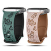 Lepida Engraved Butterfly Silicone Band
