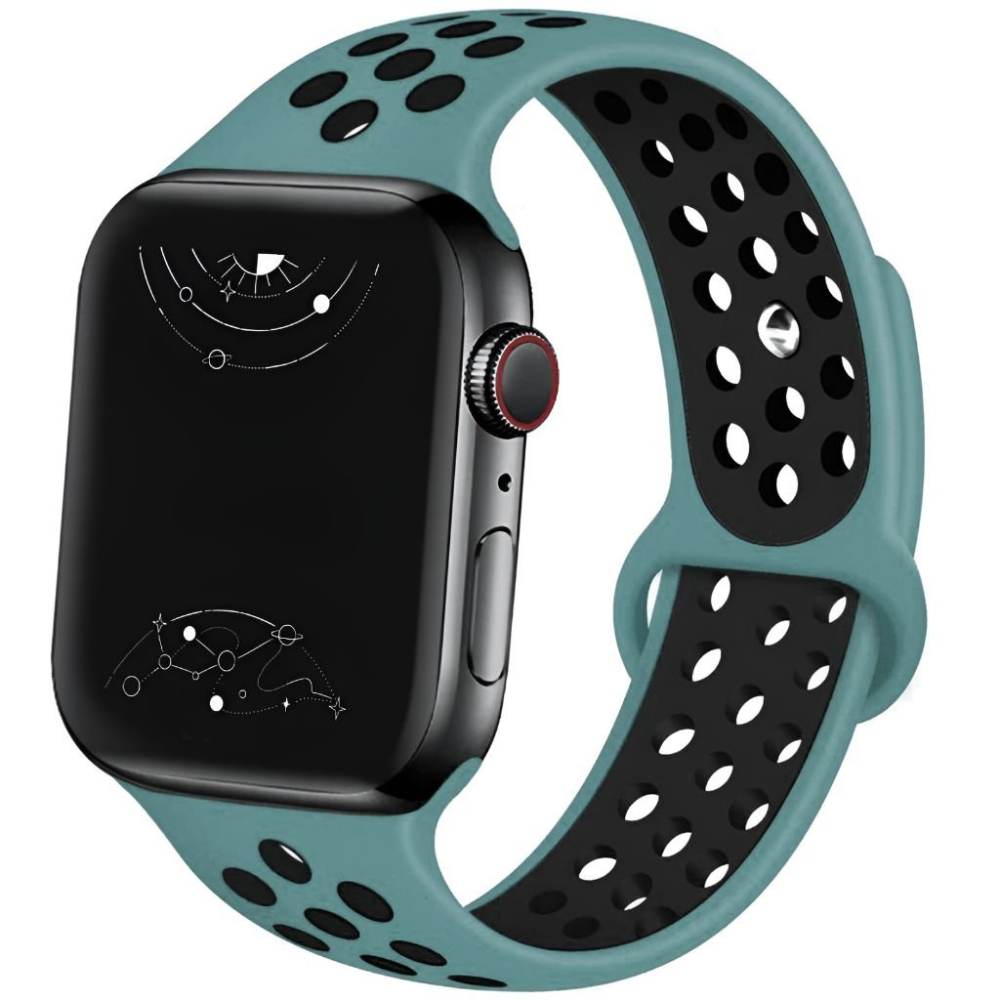Celestial Teal Apple Watch Dark Teal Neptuse Silicone Sports Band