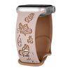 Lepida Engraved Butterfly Silicone Band
