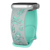 Lepida Engraved Butterfly Silicone Band