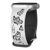 Lepida Engraved Butterfly Silicone Band