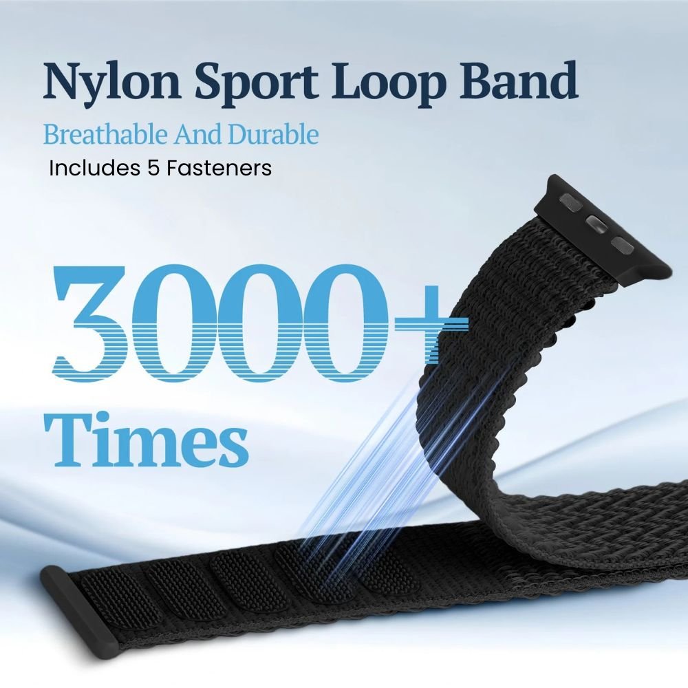 Absque Scrunchie Nylon Loop Sports Band - Astra Straps