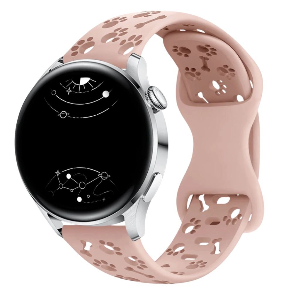Acervus Engraved Dog Paw Silicone Galaxy Band - Astra Straps