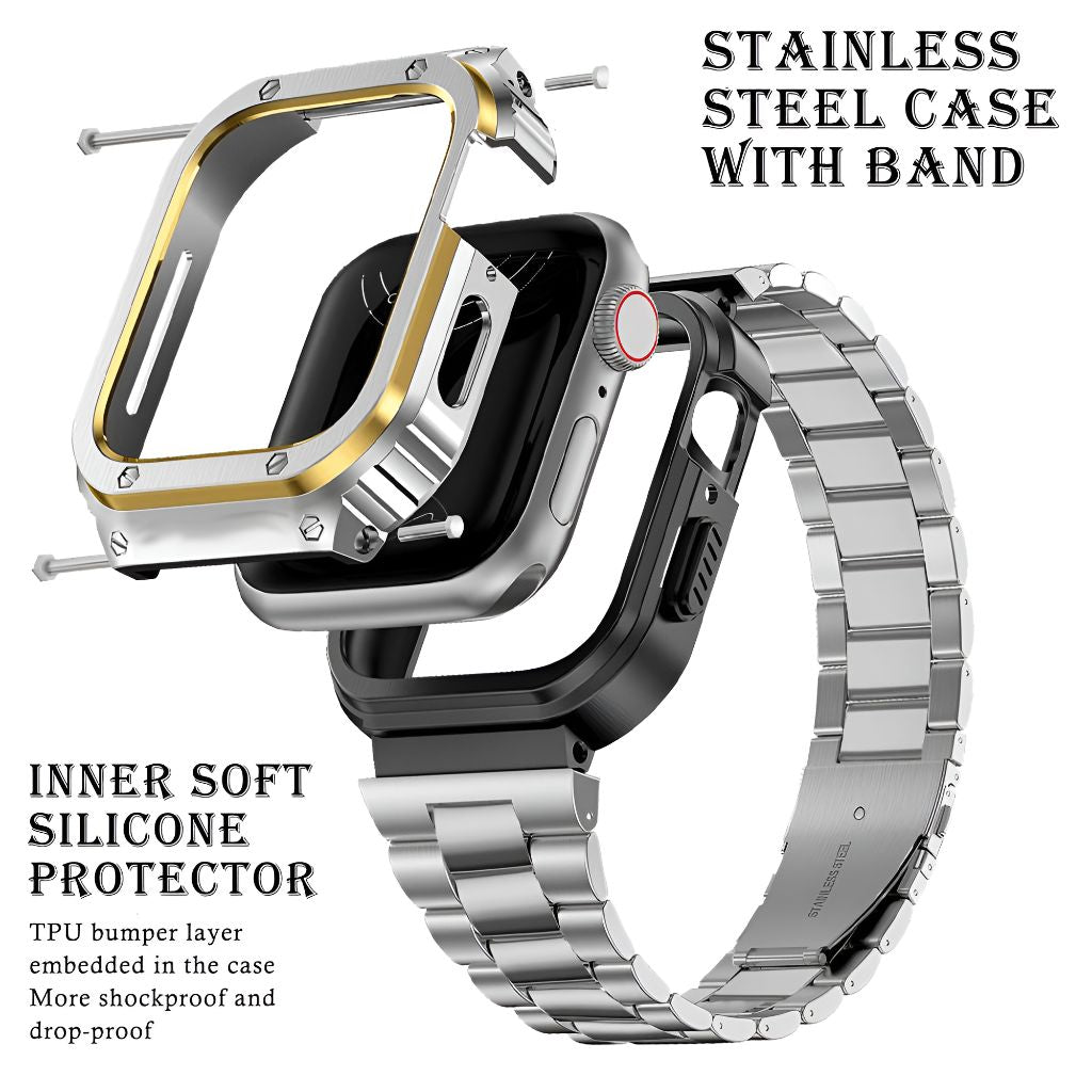 Alma Stainless Steel Band + Case - Astra Straps