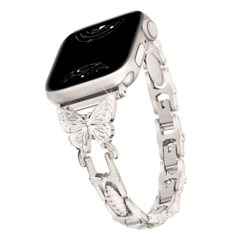 Amabilis Diamond Butterfly Stainless Steel Band - Astra Straps