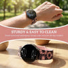 Asper Engraved Flower Silicone Galaxy Band - Astra Straps