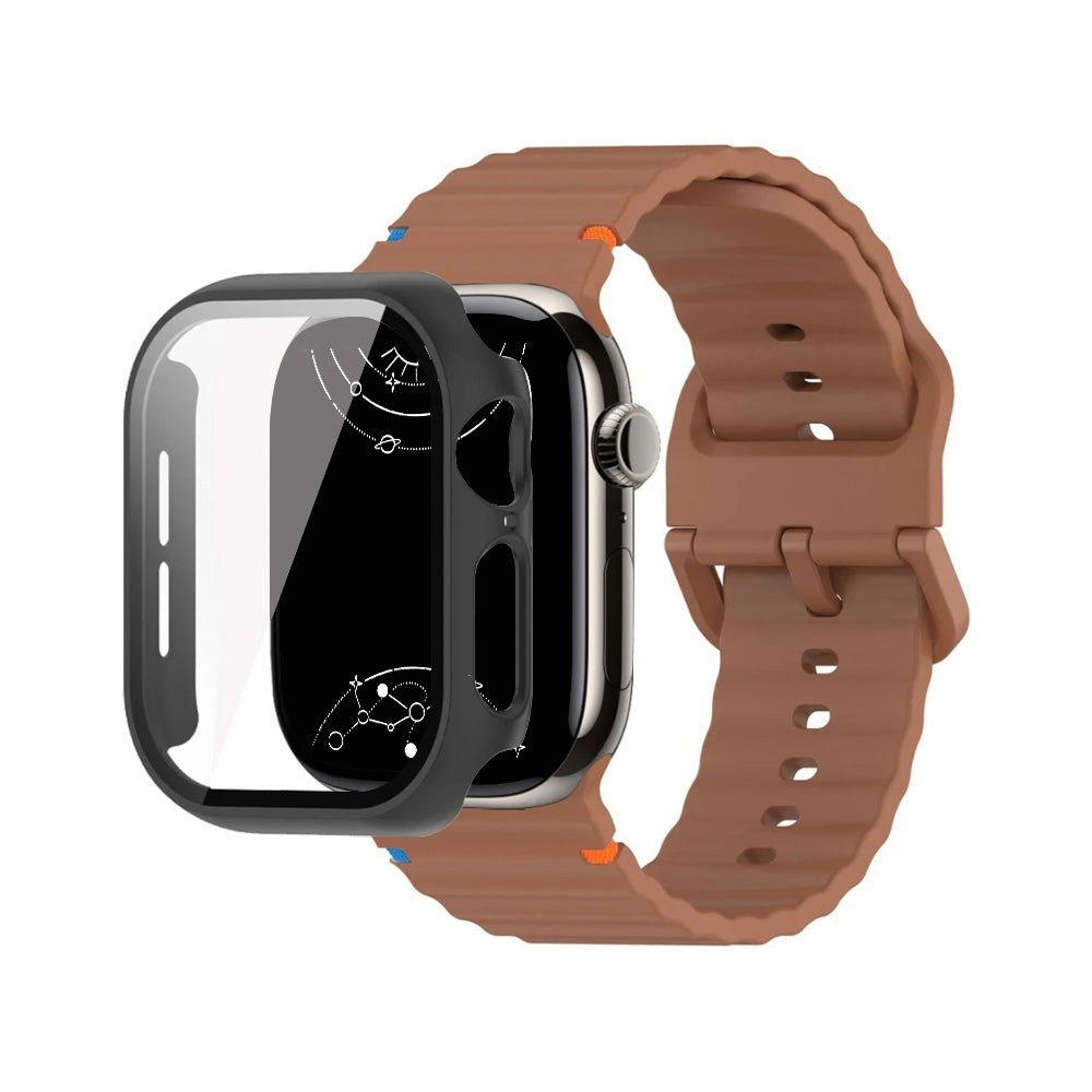 Attollo Silicone Sports Band With Glass Case - Astra Straps