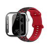 Aureus Engrave Leopard Silicone Band With Glass Case - Astra Straps