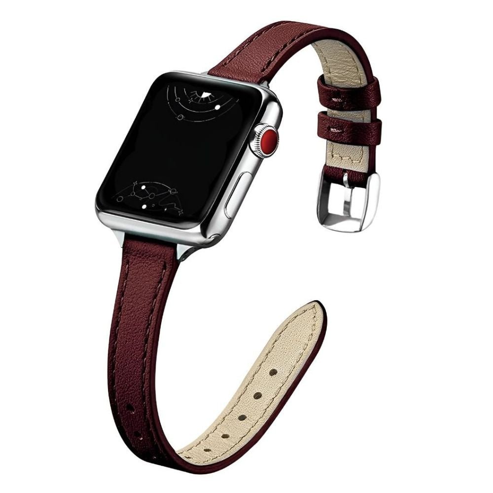 Aurum Slim Genuine Leather Band - Astra Straps