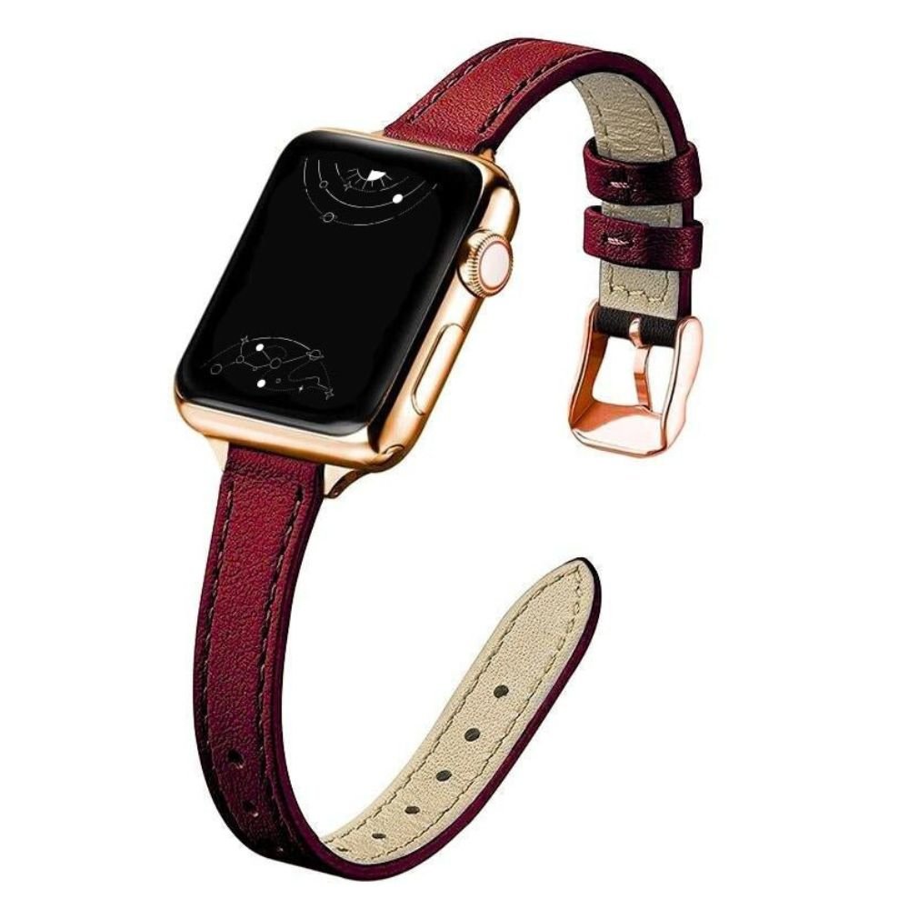 Aurum Slim Genuine Leather Band - Astra Straps