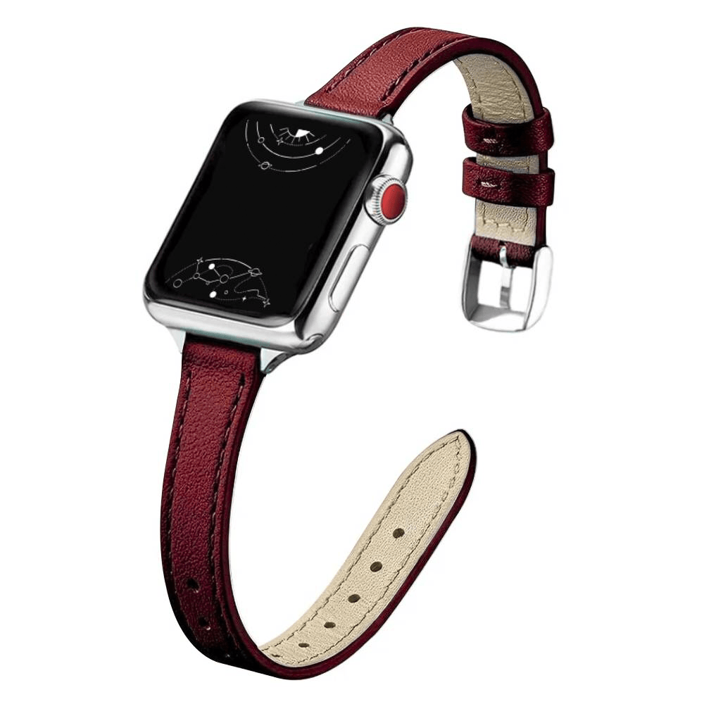 Aurum Slim Genuine Leather Band - Astra Straps