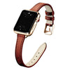 Aurum Slim Genuine Leather Band - Astra Straps