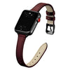 Aurum Slim Genuine Leather Band - Astra Straps