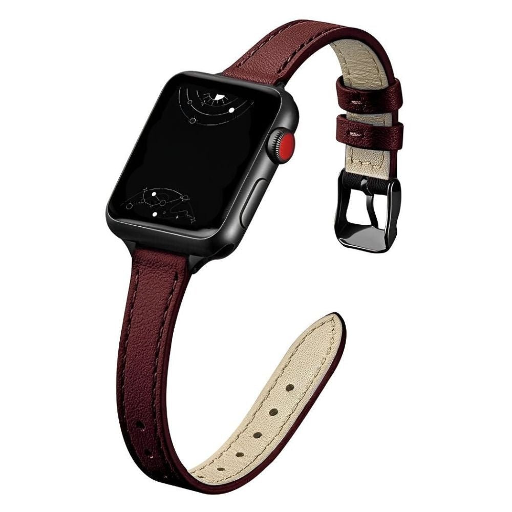 Aurum Slim Genuine Leather Band - Astra Straps