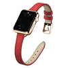 Aurum Slim Genuine Leather Band - Astra Straps
