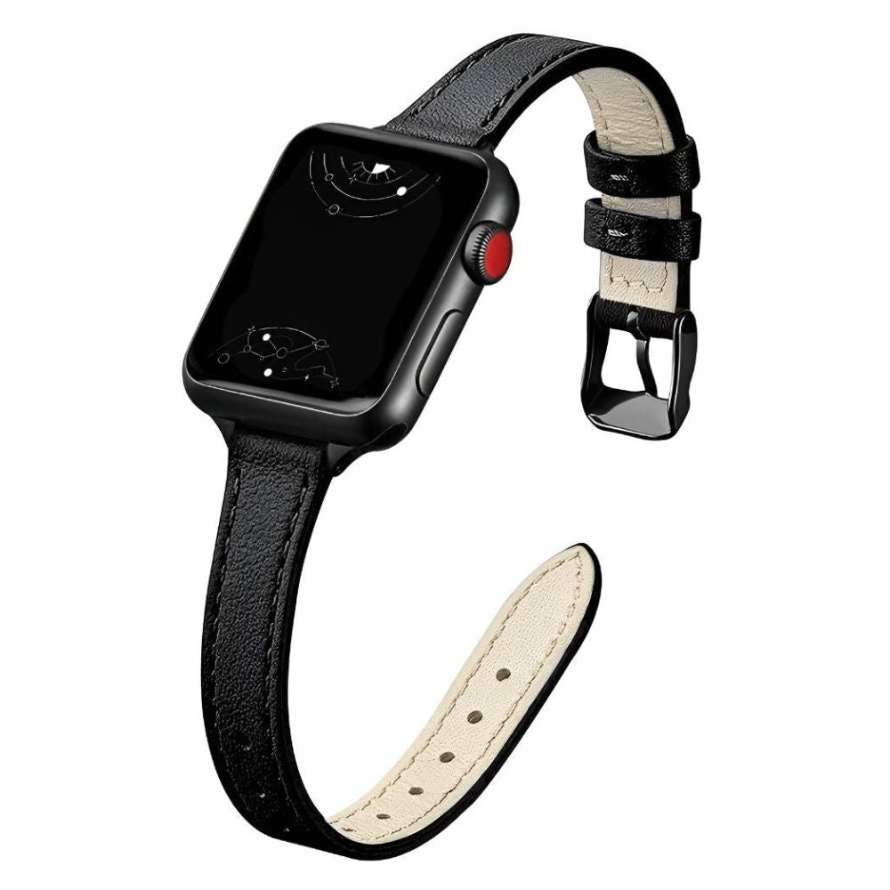 Aurum Slim Genuine Leather Band - Astra Straps