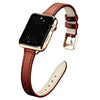 Aurum Slim Genuine Leather Band - Astra Straps