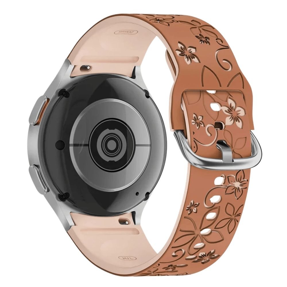 Bene Engraved Floral Silicone Galaxy Band - Astra Straps