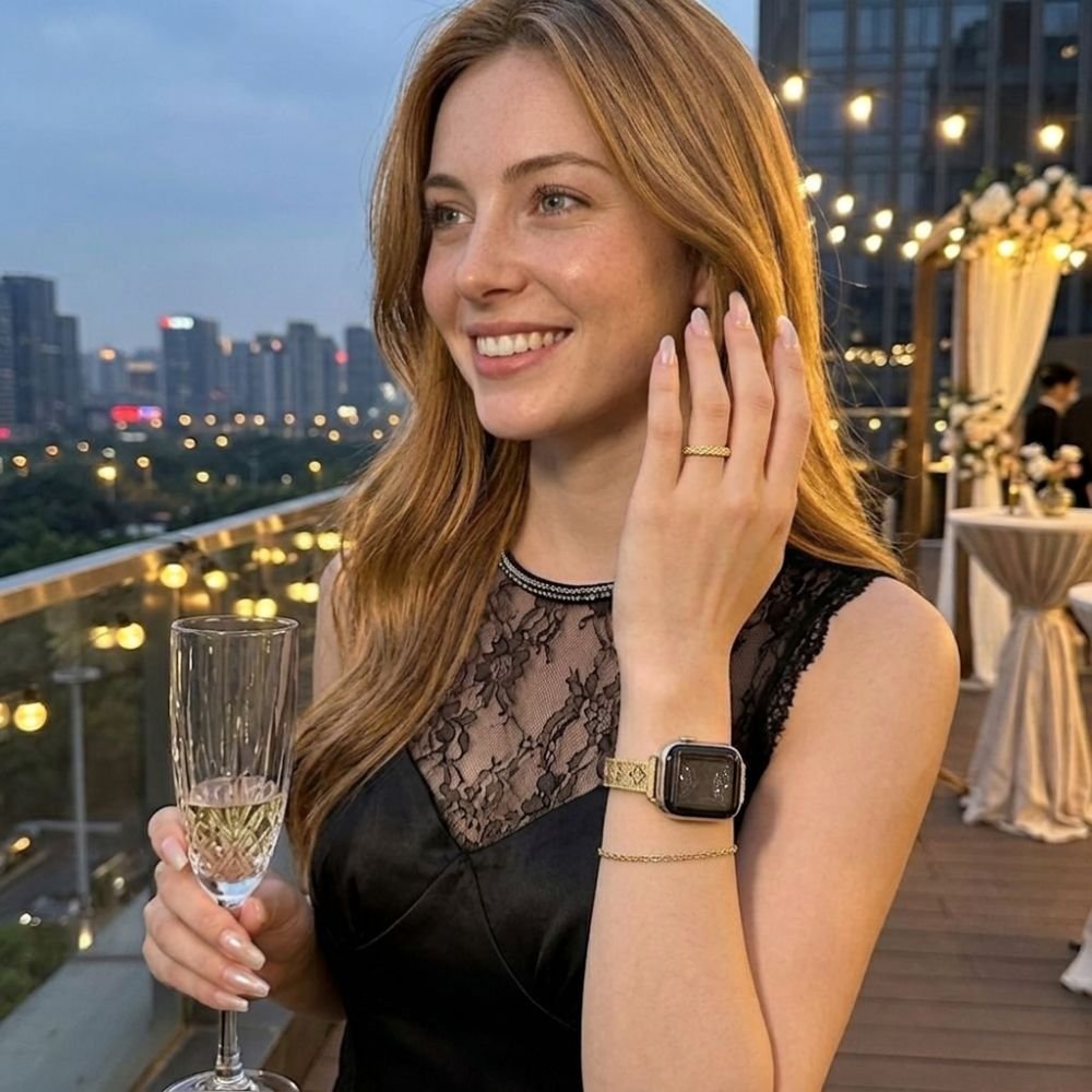 Careo Slim Stainless Steel Link Band - Astra Straps