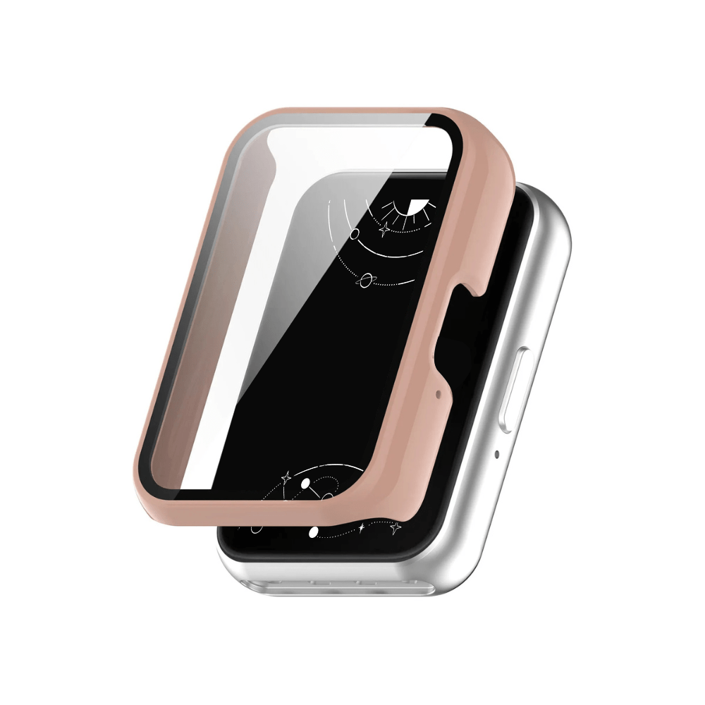 4-Pack Fitbit Versa Lite Cases - Ultra-Thin TPU Screen Protectors (Clear/Black/Silver/Rose Gold)