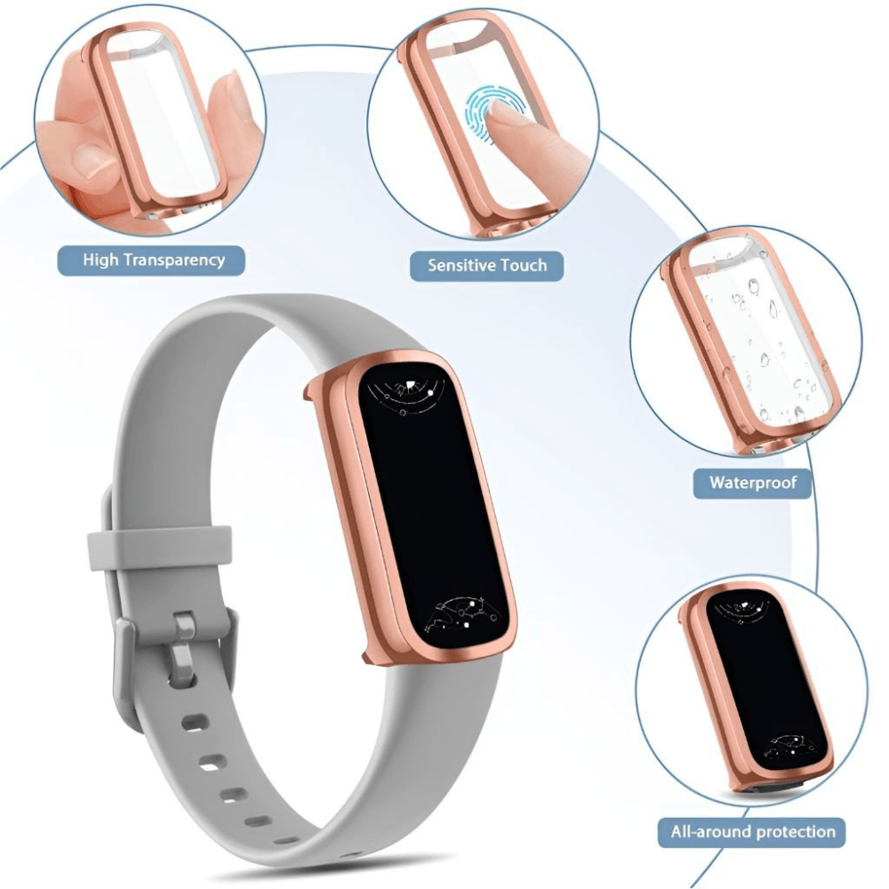 Cesso Protective Case For Fitbit Luxe, Full Coverage Screen