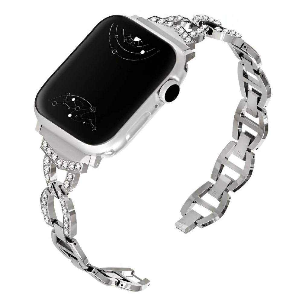 Decorus Slim Diamond Stainless Steel Band - Astra Straps