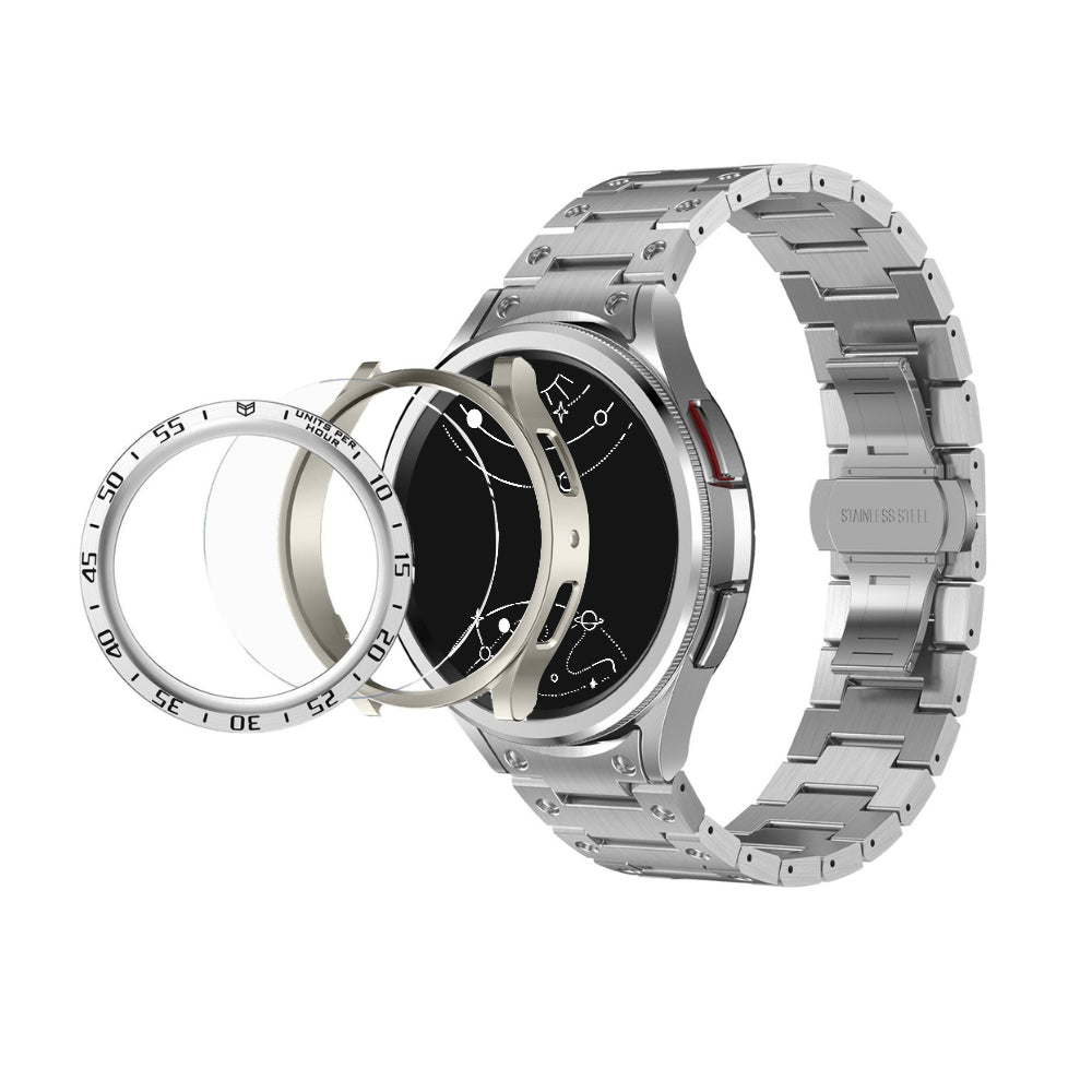 Denuo Stainless Steel Galaxy Band With Case And Glass - Astra Straps