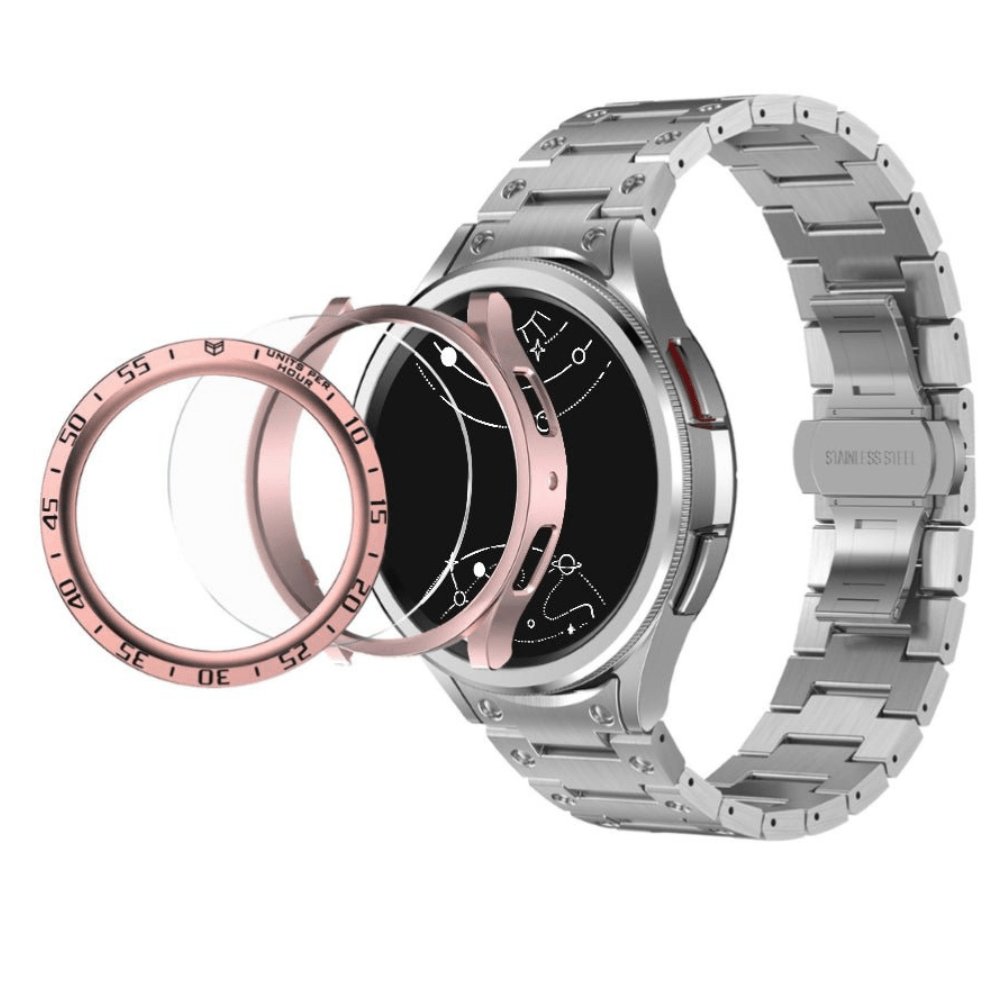 Denuo Stainless Steel Galaxy Band With Case And Glass - Astra Straps