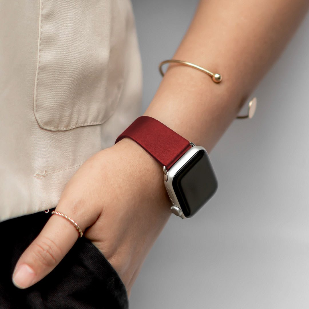 Diem Genuine Leather Band With Magnetic Buckle For Apple Watch Series 1-11/SE/SE2/SE3/Ultra/Ultra2/Ultra3