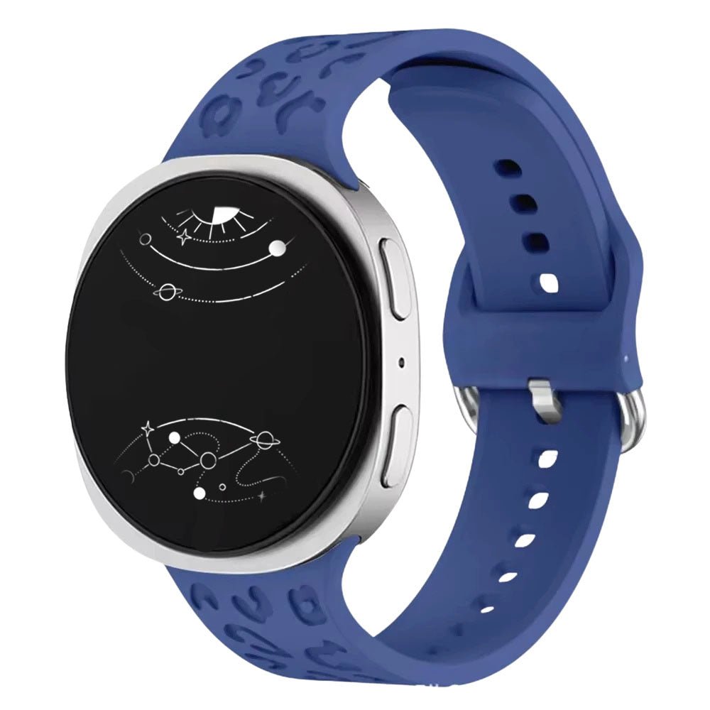 Diruo Engraved Leopard Silicone Band For Galaxy Watch 8 - Astra Straps