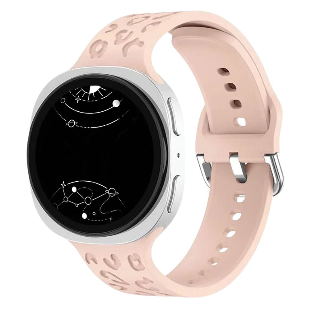 Diruo Engraved Leopard Silicone Band For Galaxy Watch 8 - Astra Straps