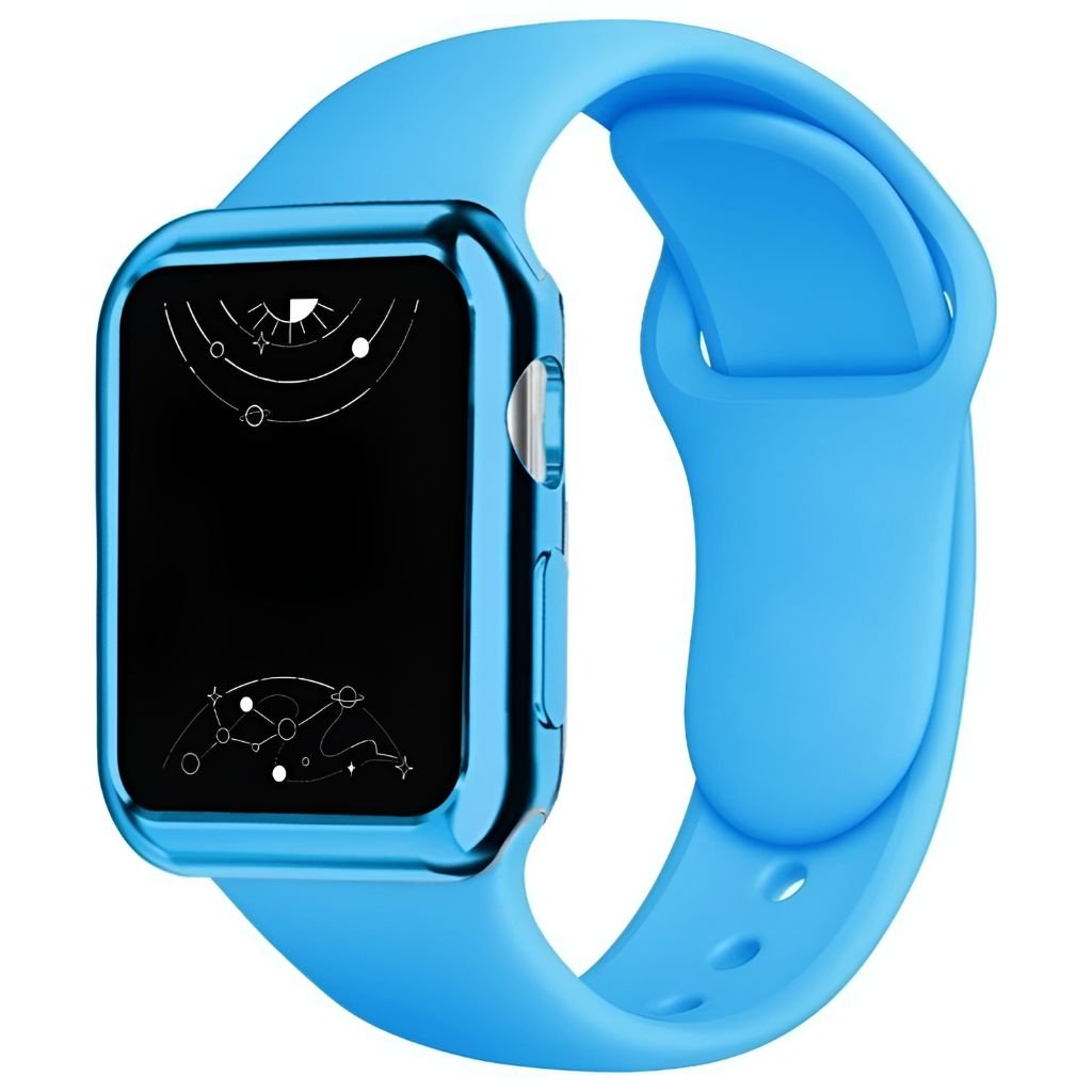 Electus Silicone Band With Case For Apple Watch 1-6+SE
