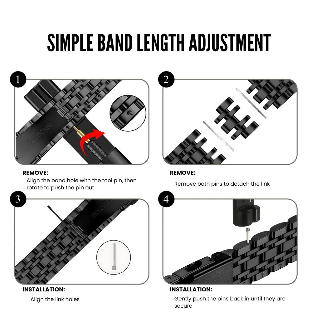 Eluvies Slim Stainless Steel Galaxy Band - Astra Straps