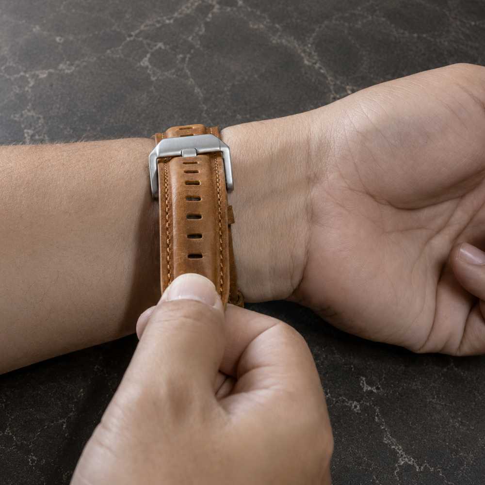 Ferronix Genuine Leather Metal Band - Astra Straps