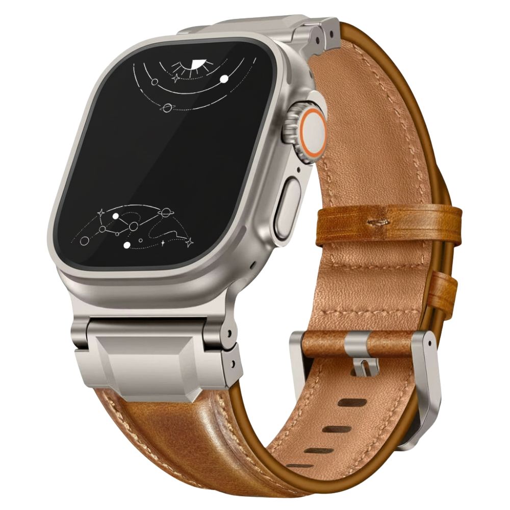 Ferronix Genuine Leather Metal Band - Astra Straps