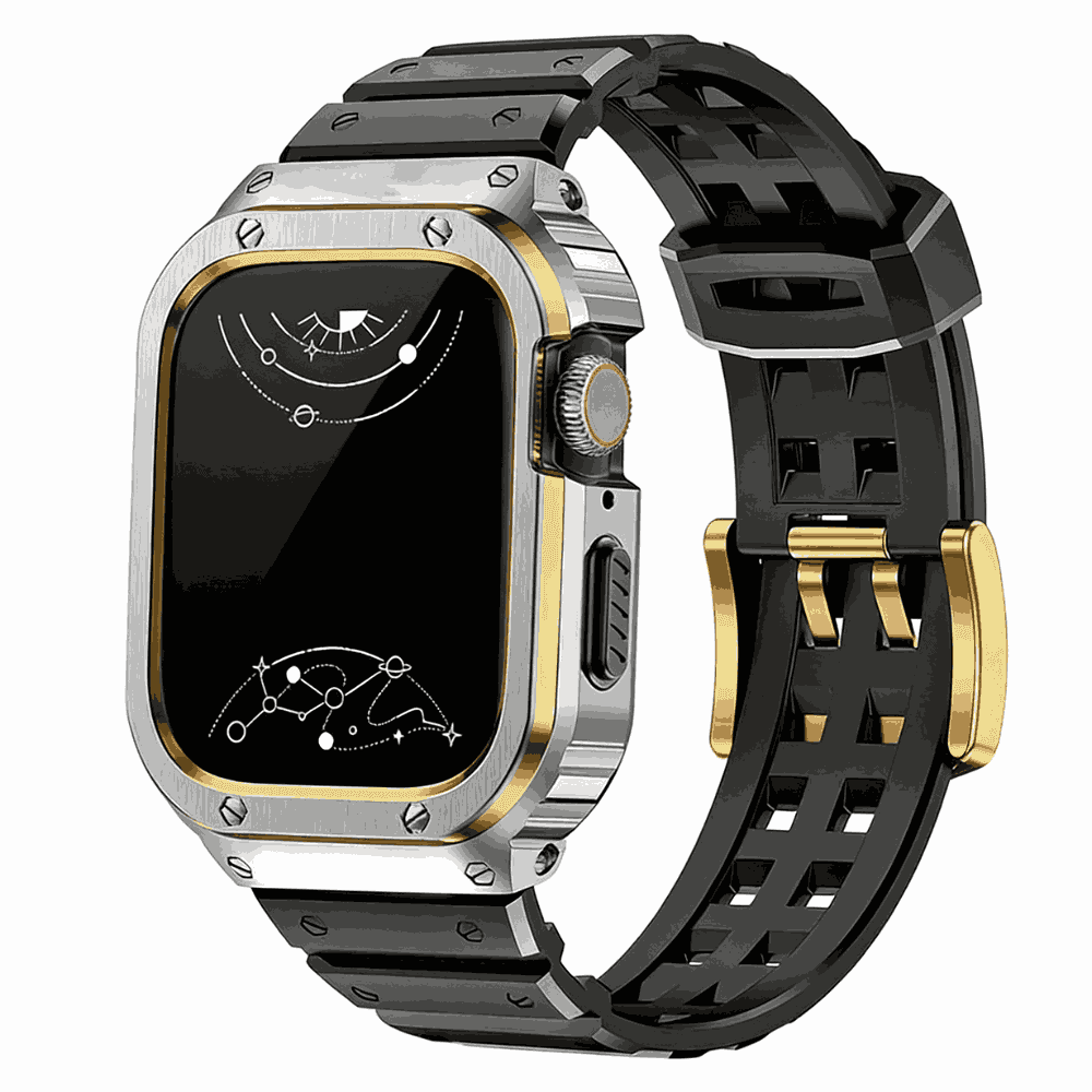 Findo Silicone Band With Stainless Steel Case - Astra Straps