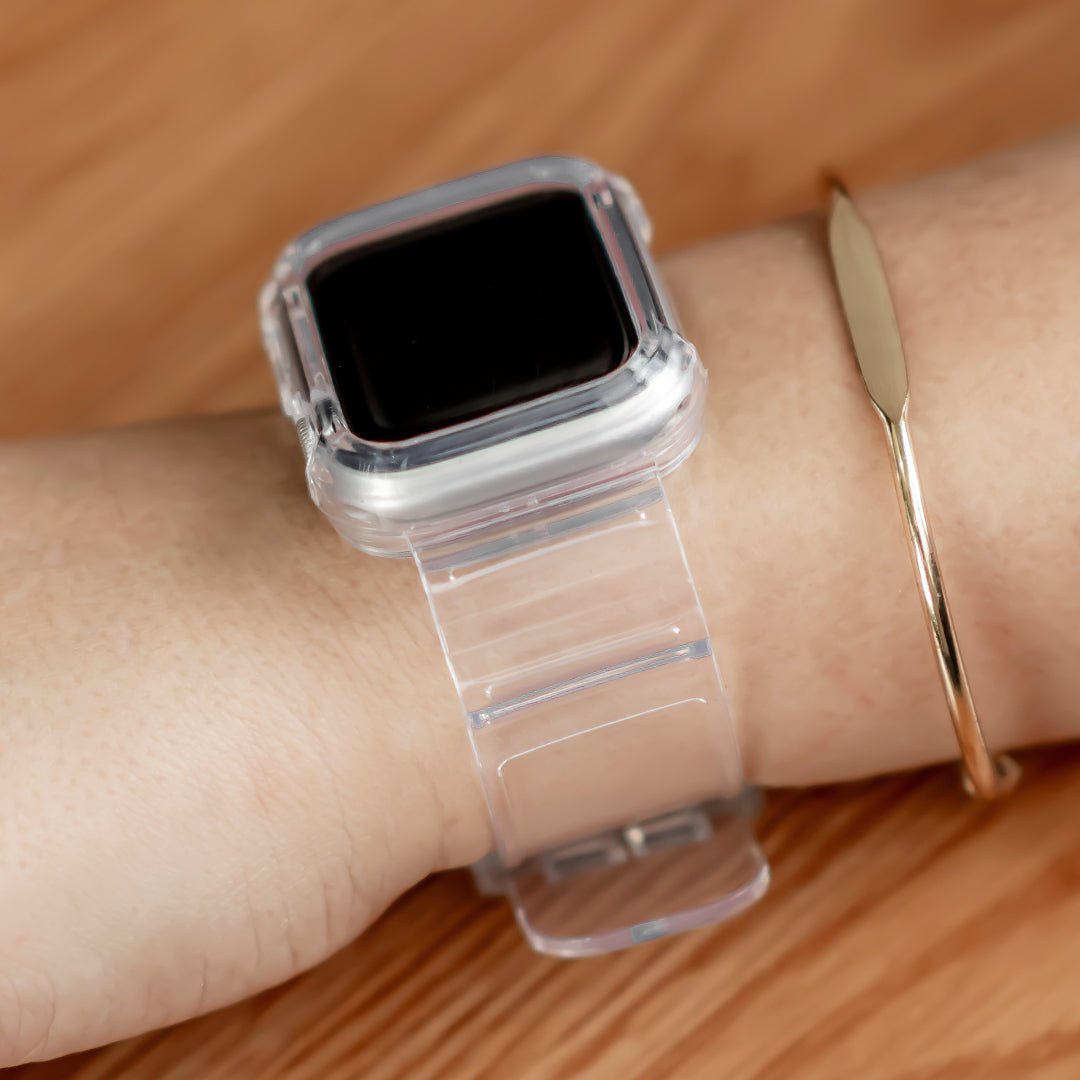 Glacier Transparent Silicone Stylish Band + Case - Astra Straps