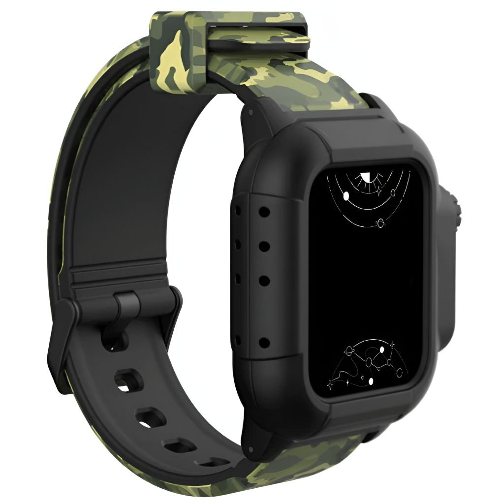 Only Band - Camouflage Sport Case+Strap For Apple Watch 42mm sold Band Waterproof