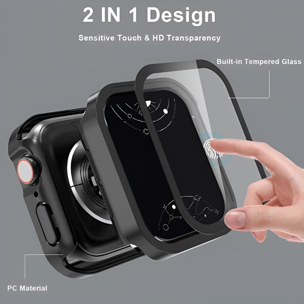 Impleo Waterproof iWatch Screen Protector with Bumper Case For