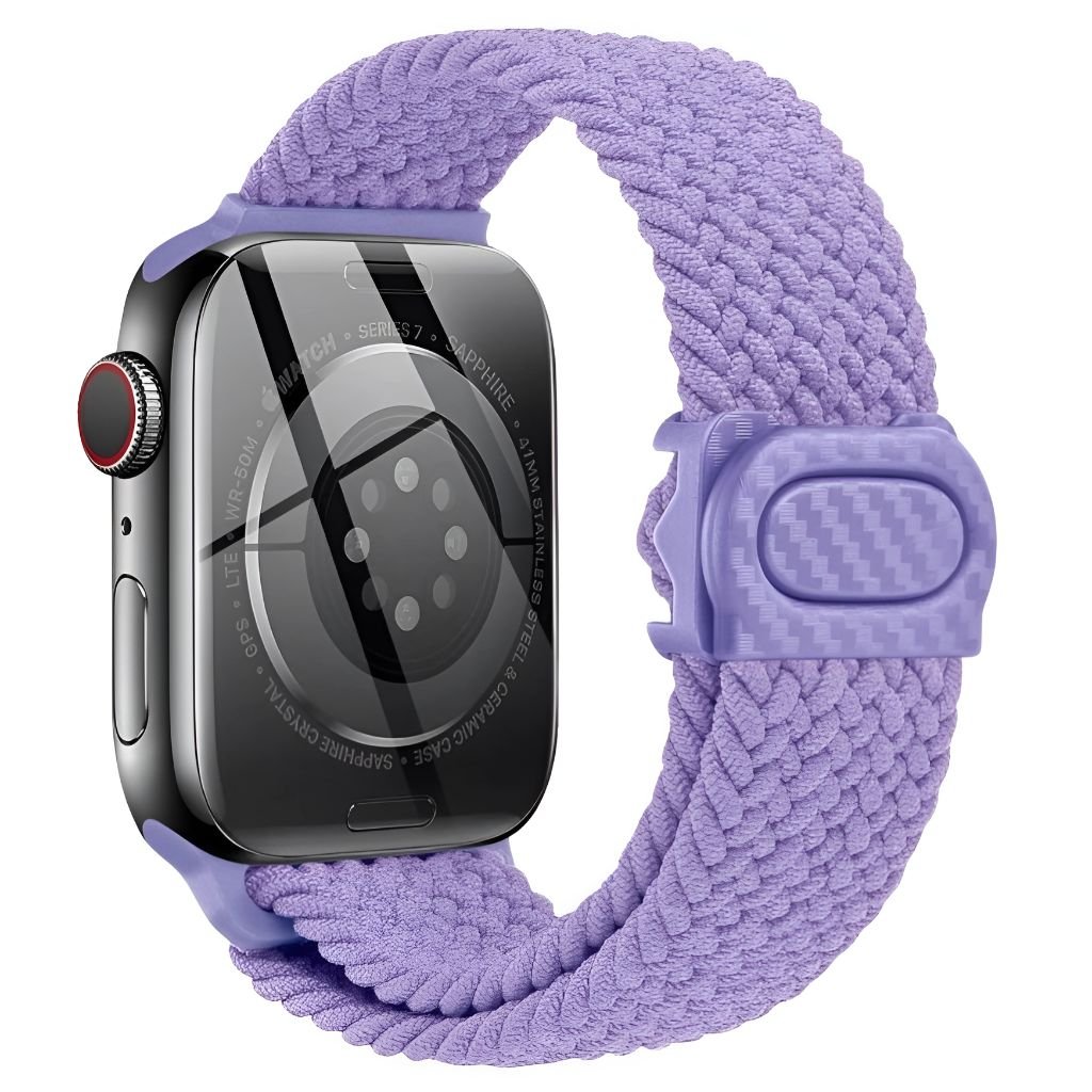 Inflexus Elastic Nylon Braided Solo Loop Band For Apple Watch 1 10 SE Ultra Ultra2 Colorful Straps Astra Straps