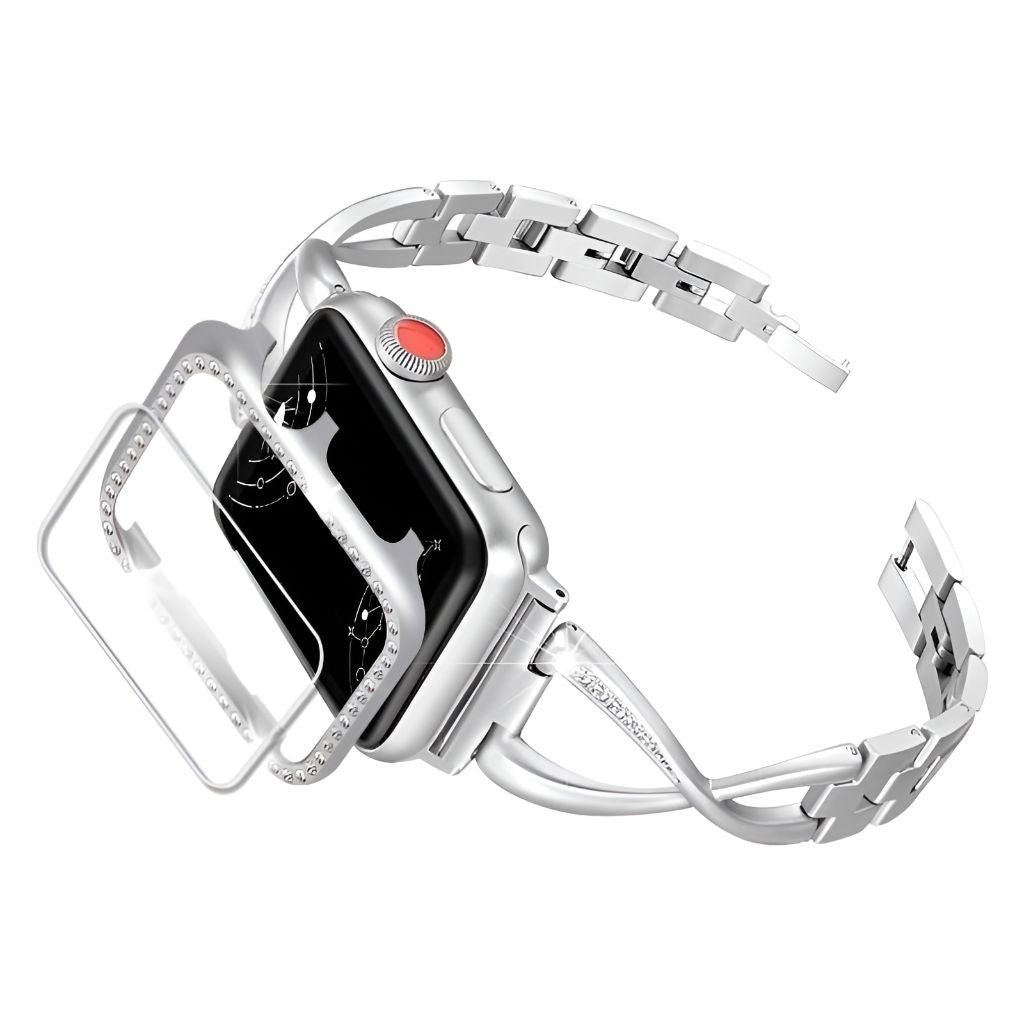 Isabella Luxury Diamond Metal Band + Case - Astra Straps