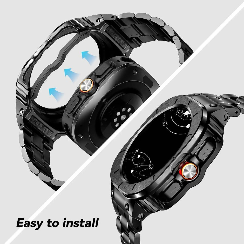 Laudo Stainless Steel Band With Case for Galaxy Watch Ultra - Astra Straps